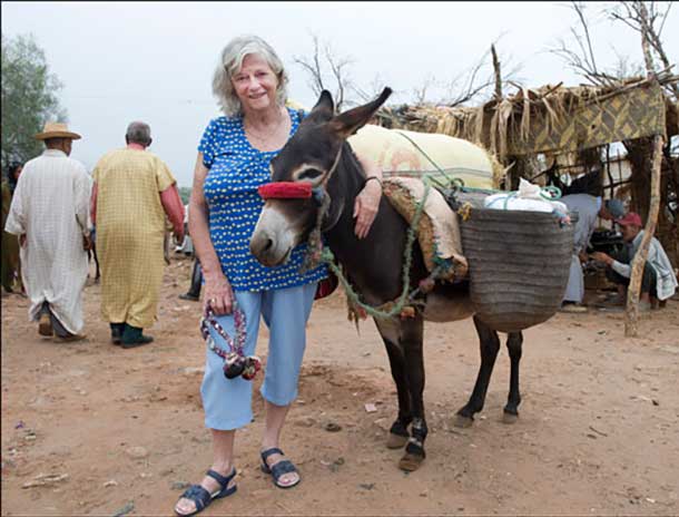 Ann visiting SPANA in Marrakech